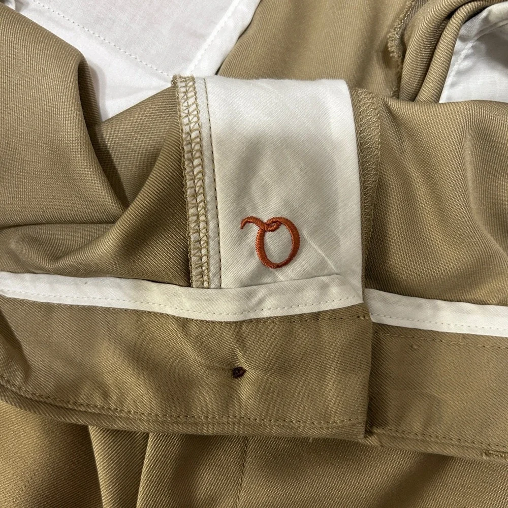 Haggar Mens Quality For Life Chino Shorts 40 Tan‎ Classic Flat Front Golf Casual